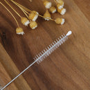 50pcs/lot Bottle spiral soft straw brush stainless steel Cleaning brush to3C