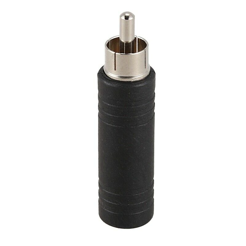 5x 6.35mm 1/4 inch Mono Female Jack to RCA Male Plug Audio Adapter Cable Co V6Z2