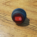 2x 12V 20A Waterproof Round Red On-Off Rocker Switch Auto Car Boat SPST Marine