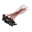 15 pcs 15cm wire rope 9 volt battery clip plug connection T Art U4H1
