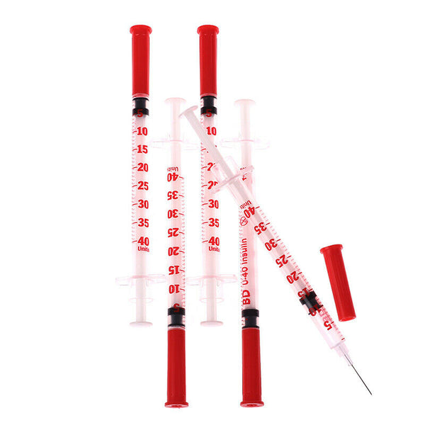 20pcs1ml Disposable Plastic Liquid Dispenser Syringe Needle injection insulinFT