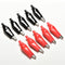 10X/5pairs 44mm Alligator Clip Clamp test Testing Probe Black+Red large size JR