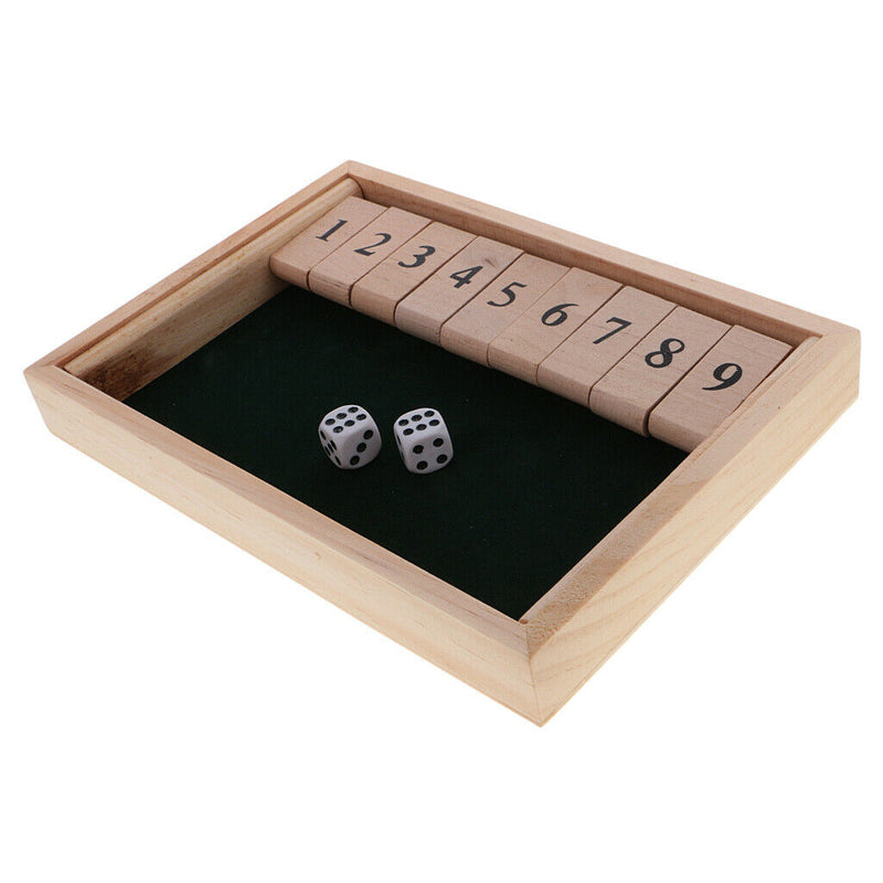 Shut The Box Board Game Set Number Drinking Games Party Club Family Game
