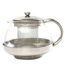 800ml Stainless Glass Teapot Loose Infuser Coffee Tea Leaf Herbal Decor