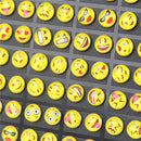 36 Pairs Cute Yellow Smiley Face Earrings Set Round Emoticons Emoji Ear Studs LJ