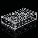 24 Holes Test Tube Rack Testing Tubes Holder Storage Safe Plastic Lab Supplies