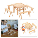 Wood Disassembly Crafts Kits Nut Hand-assembled Tenon Chair Toys Age 3+