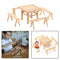 Wood Disassembly Crafts Kits Nut Hand-assembled Tenon Chair Toys Age 3+