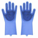 Roll over image to zoom in Magic Dishwashing Gloves with scrubber, Silicone