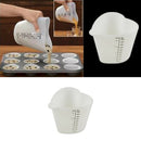 Baking Kitchen 500ml Silicone Measuring Cup Double Scales Stir Pour DIY Tool qwe
