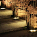 Solar Powered Ground Lights, 8 LED Solar Path Lights Outdoor Waterproof Gar
