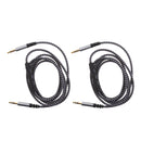 Set of 2 Universal 3.5mm Stereo Jack Audio Speaker Cable w/ Control Volume Line