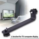 360 Degrees Rotation L Shaped Bracket for TV Computer Type Display Rack