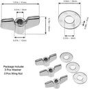 23 Pieces Cymbal Replacement Accessories Cymbal Felts Hi-Hat Clutch Felt Hi