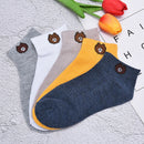 Women cartoon bear Comfortable Cotton Sock Slippers Short Ankle  OZ