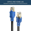 RJ45 Male to 8P8C Male 2GHz Shielded Cat8 Ethernet Connector Cable (10m) A