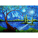 Full Round Drill Rhinestone Picture DIY Living Tree Diamond Painting Poster