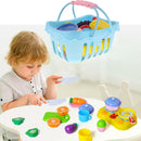 Kitchen Toys Fun Cutting Fruits Pretend Food Playset for Kids Boys and Girls