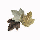 Classic Tricolor Maple Leaf Retro Brooch Pin Lapel Party Wedding Corsage