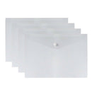 30pcs A4 Transparent PP File Folder Binder Bill Envelope Storage Bag Holder