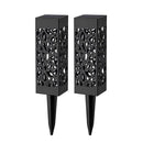 2pcs Warm Light Solar LED Net Cover Light Outdoor Waterproof Ground Lamp