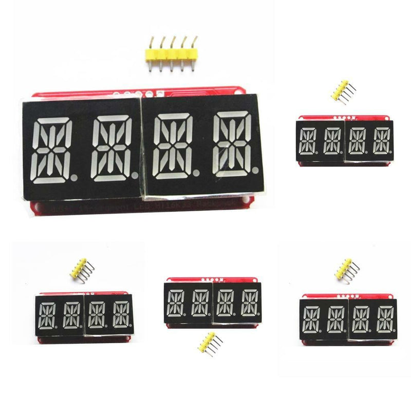 5 Pcs 0.54inch 4 Digit Segment Red Tube LED Display Module for Arduino I2C