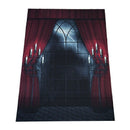 Photography Backdrop Indoor 150x200cm Halloween Background Red Curtain Stud Z8S5