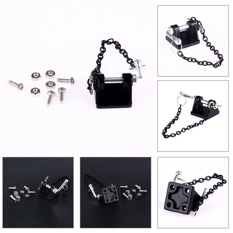 Metal Tow Shackle Trailer Hook for Axial SCX10 TAMIYA  CC01 RC4WD D90 D110 A