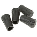 4 Pieces  Rubber Trekking pole cap Hiking pole tip Walking stick tips 4cm Black