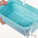 1Pcs Food Grade Silicone Lunch Box Folding Eco-Friendly Food Container Bent