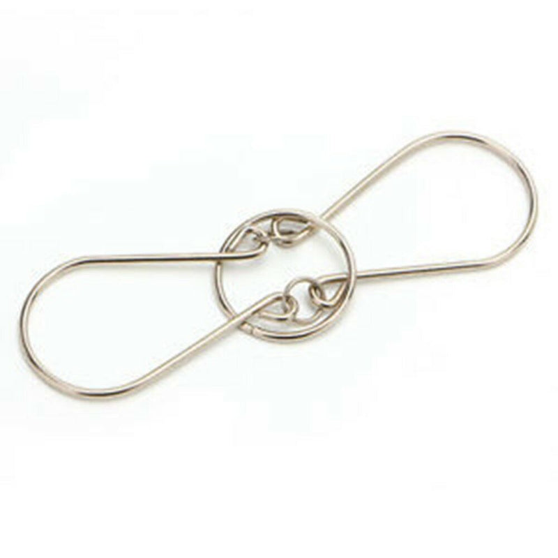 8Pcs/set Metal Wire Puzzle Brain Teaser Game IQ Mind Test Toys for Kids Adults