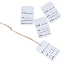 100Pcs Merchandise Display Price Tags Jewelry Price Tags With String 20m ME