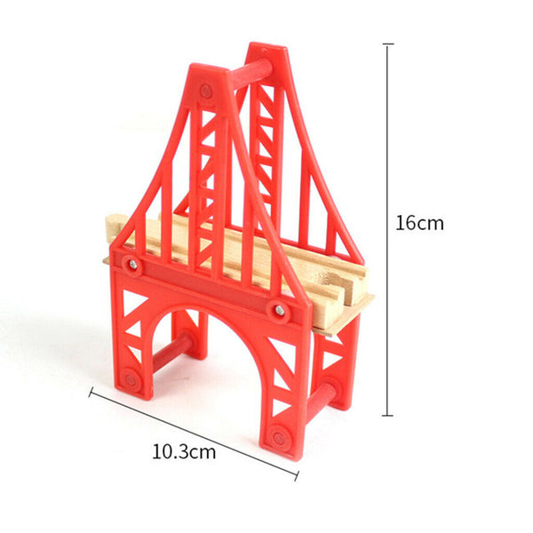 Wooden Train Set Accessories - Suspension Bridge - Wooden Railway Expansion Pack