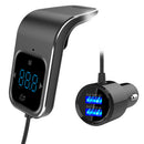 Wireless In-Car Bluetooth FM Transmitter MP3 Radio Adapter Car Kit 2 USB Charger
