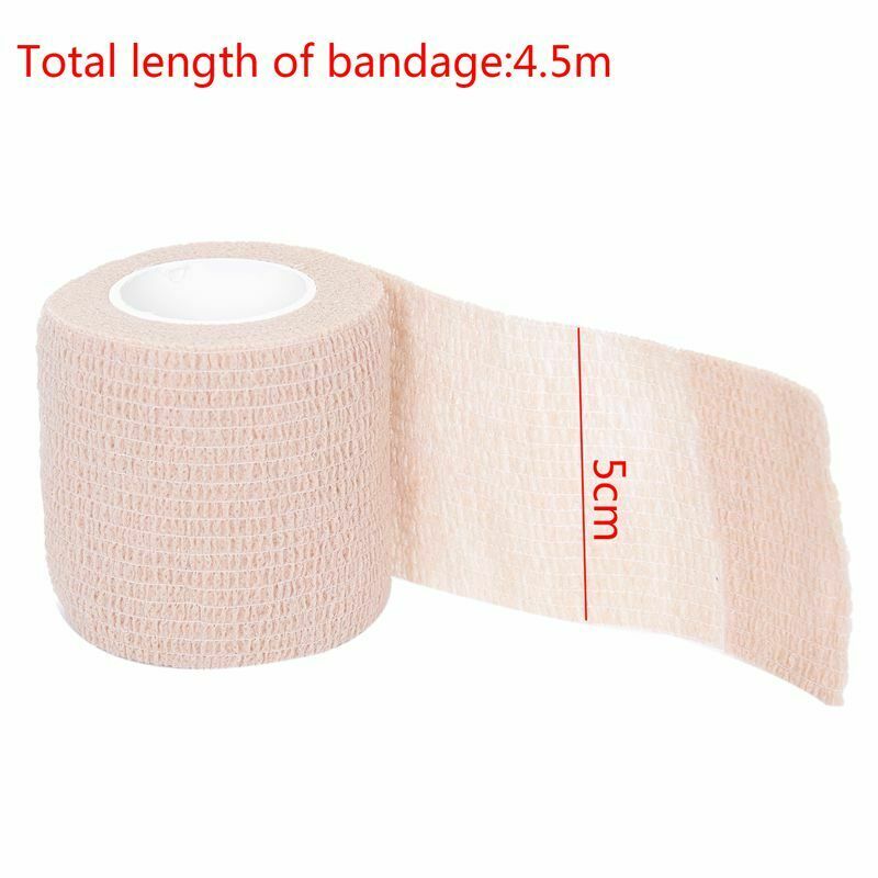 6 PCS First Aid Medical Self-Adhesive Elastic Bandage Gauze Tape (Skin, 5cm Q2Q8
