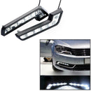 2x Bright White DC 12V 6 LED Daytime Running Light DRL Car Day Driving Fog