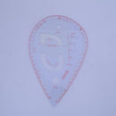 Plastic Sleeve Button Cutting Ruler Clothing Sample Pockets Collar Drawing