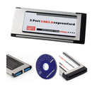 PCI-E PCI Express To 2 Port USB 3.0 34 Mm Expresscard Card Converter Adapter