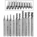 10X set Straight Shank 4 Flute End Mill Cutter Drill Bit Metal Power NEW HOT