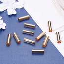 50 Pieces 25mm Straight Tube Beads Smooth Brass Spacer Beads Connector Findings