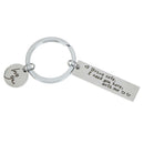 Drive safely I need you here with me engraved keychain charm car key ring ME