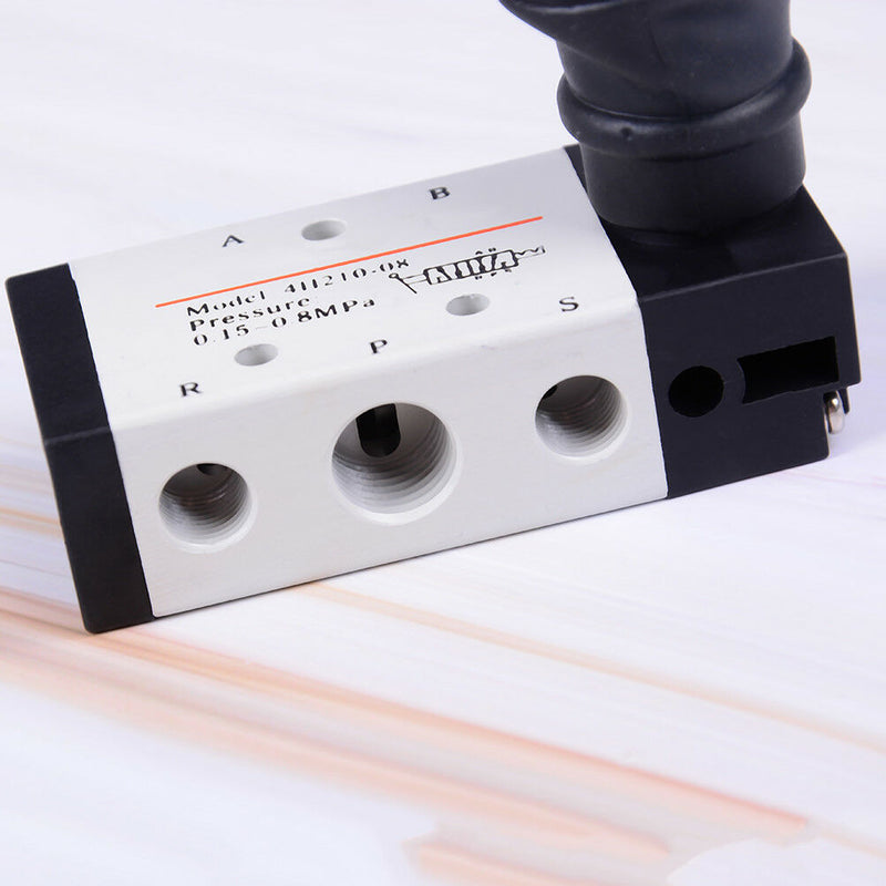 4H210-08 5 Ways 2 Position Pneumatic Mechincal Hand Lever Valve Gn