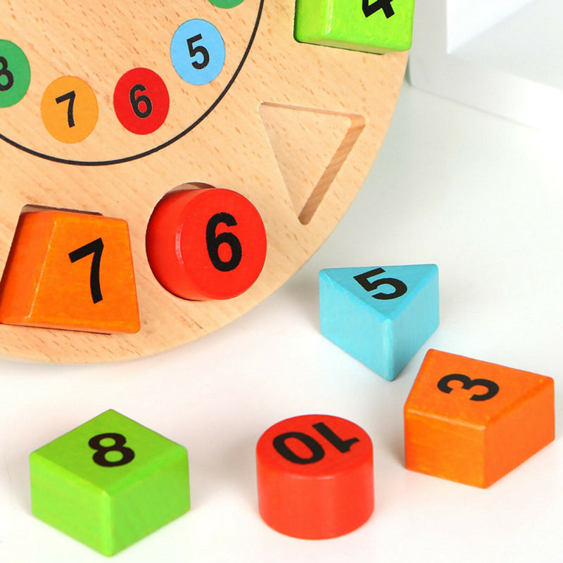 DIY Geometric Block Puzzle Toys Early Educational Toys for Home Kindergarten