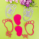 Metal Feet Circle Letters Set Embossing Cutting Dies Stencil DIY Scrapbooking