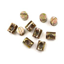 10pcs M5 Barrel Bolts Nut Cross Dowel Slotted Furniture Nut for Beds Chair BX