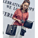Women Handbags 4Pcs Set Pu Leather Tote Bag Shoulder Crossbody Bag Purse Pu