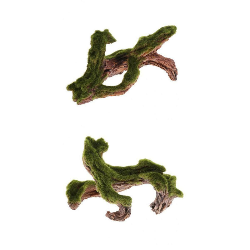 2x Plants Driftwood Natural Wood Trunk Fish Tank Aquarium Micro Landscape