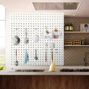 52Pcs Pegboard Hooks Assortment Home Storage Hooks System Peg Board Tool Ha F8R7