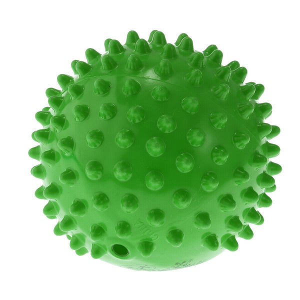 4 Inch Green Color Inflated Knobby Bouncy Ball Explosion-proof Kids Baby's