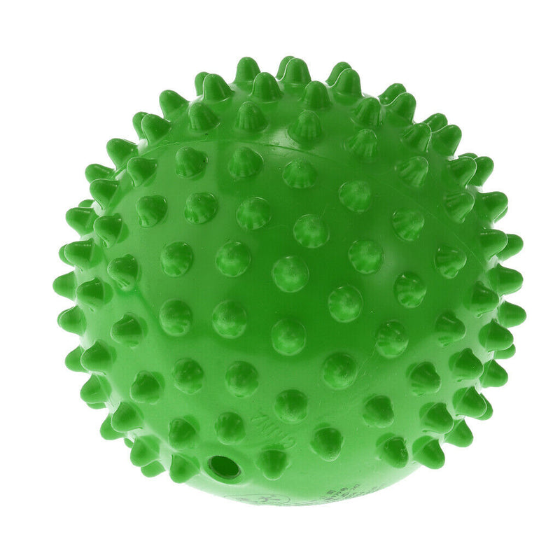 4 Inch Green Color Inflated Knobby Bouncy Ball Explosion-proof Kids Baby's